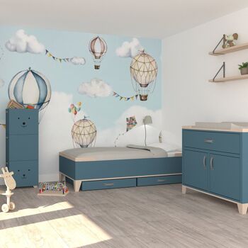 Kinderbed Pepper - Grijs - Zonder lades - 220 € 8