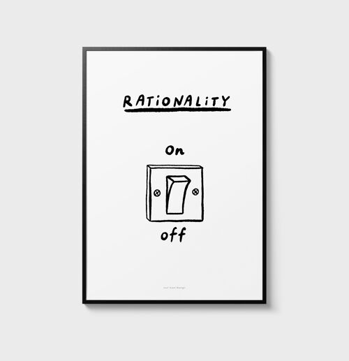 A4 Quote Wall Art Print | Rationality