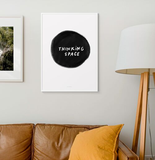A3 Quote Wall Art Print | Thinking space