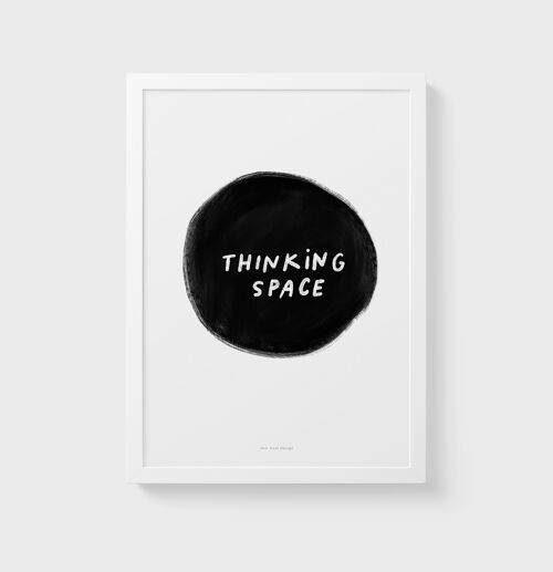 A4 Quote Wall Art Print | Thinking space