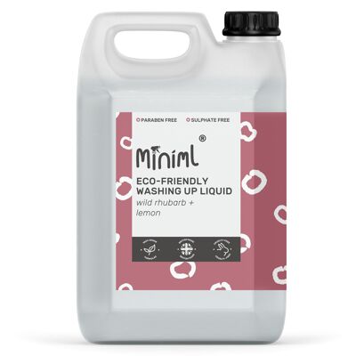 Washing Up Liquid - Wild Rhubard + Lemon 
- 5l Refil (MIN379)