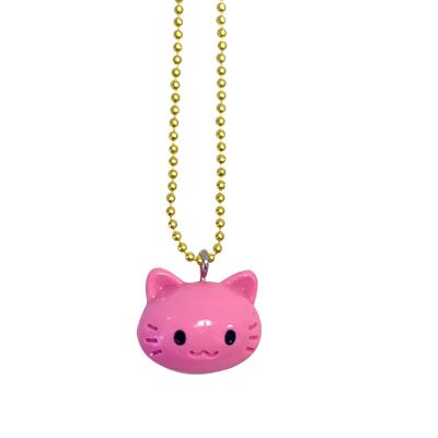 Pop Cutie Gacha Color Cat Necklaces  - 12 pcs Wholesale