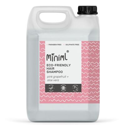 Hair Shampoo - Pink Grapefruit & Aloe Vera - 5L Refill 
(MIN119)