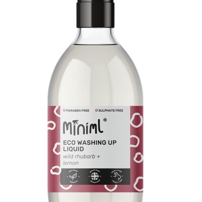Detergente líquido - Ruibarbo + Limón - Bomba de vidrio de 12 x 500 ml
(MIN300)