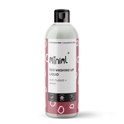 Washing Up Liquid - Rhubard + Lemon - 12 x 500ML PET Flip 
(MIN303)