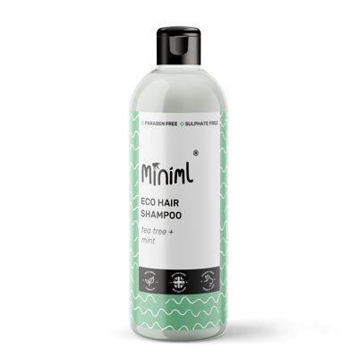 Haarshampoo - Teebaum + Minze - 12 x 500 ml PET Flip 
MIN283