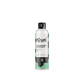 Gel douche + bain moussant - Tea Tree + Menthe - 50 x 100ML PET Cap MIN290