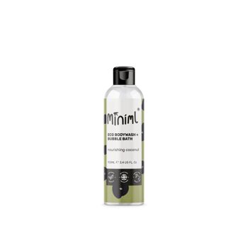 Gel douche + bain moussant - Noix de coco nourrissante - 50 x 100ML PET Cap MIN29