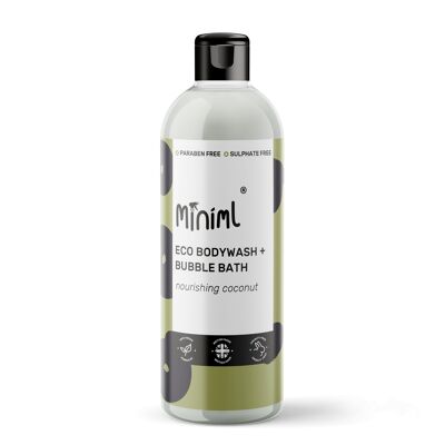 Bodywash + Bubblebath - Coco nutritivo - 12 x 500ML PET Flip (MIN293)