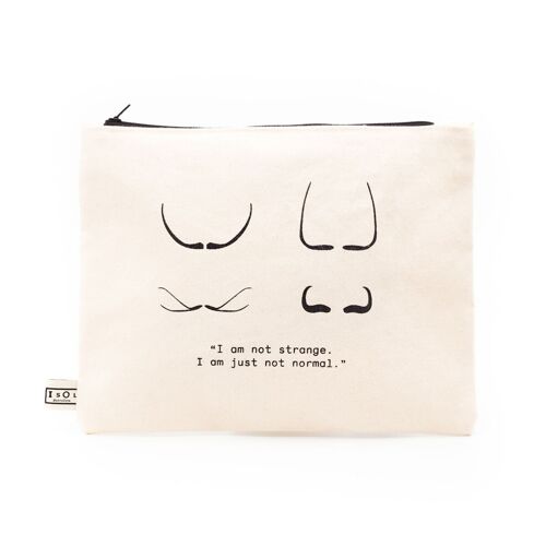 Moustache Organic cotton carryall. Artist Quotes Collection