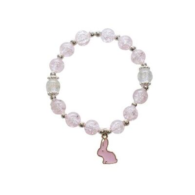 Bracciale con perline scintillanti - Coniglio