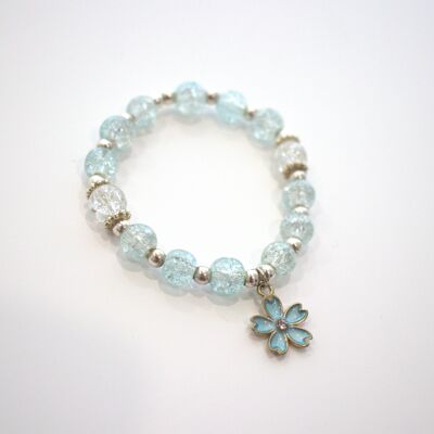 Bracelet - Pivoine - Bleu