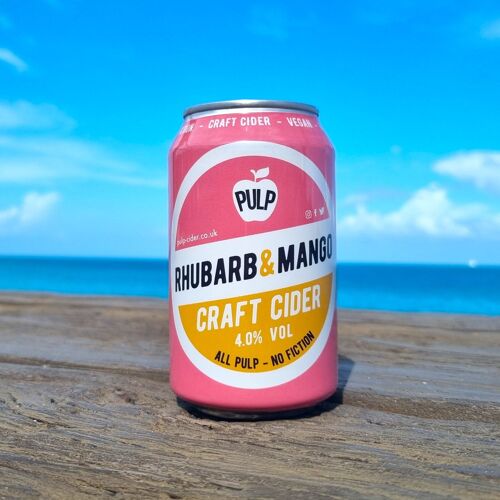 PULP Rhubarb & Mango 4% 24 x 330ml cans