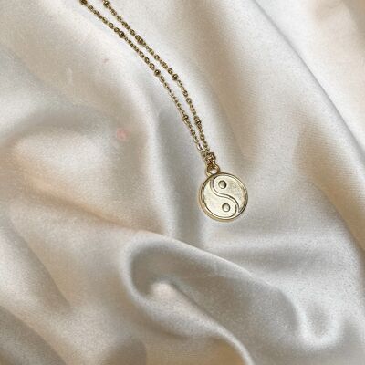 Harmonia necklace ♥  yin & yang pendant gold