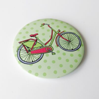 Hand mirror - red, Dutch bicycle