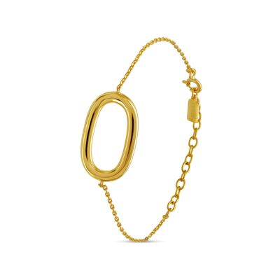 Bracelet ovale d'or