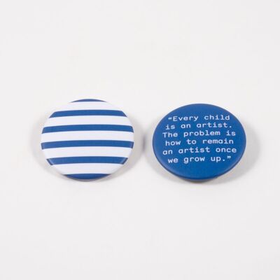Stripes Pins (set of 2). Artist Quotes Collection