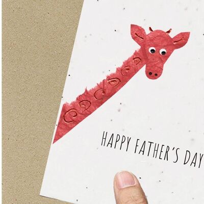 Giraffe Father's Day Eco-Friendly Plantable Seeded
