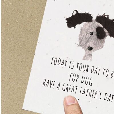 Top Dog Father's Day Eco-Friendly Plantable Seeded