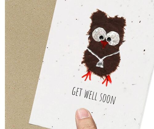Owl Get Well Card