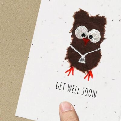 Buho Get Well Card