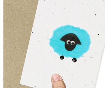 Carte ensemencée écologique Happy Sheep 1