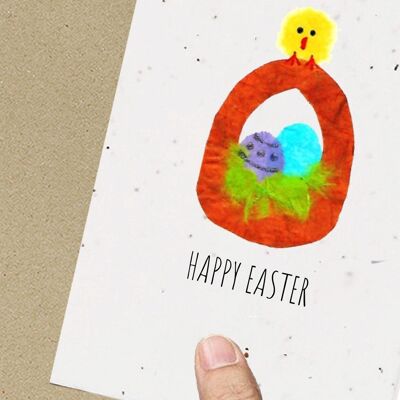 Eco friendly Easter Basket Plantable Seeded children