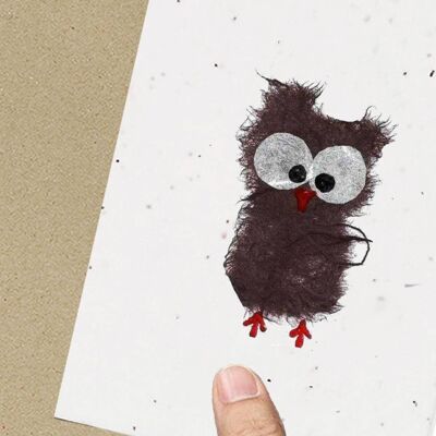 Happy Owl Eco-Friendly Seeded Card