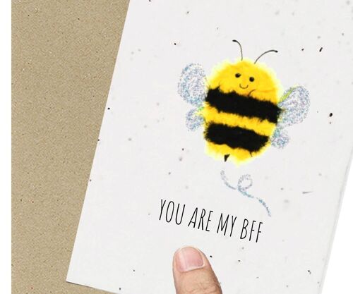 BFF Friendship Card Eco-Friendly Seeded