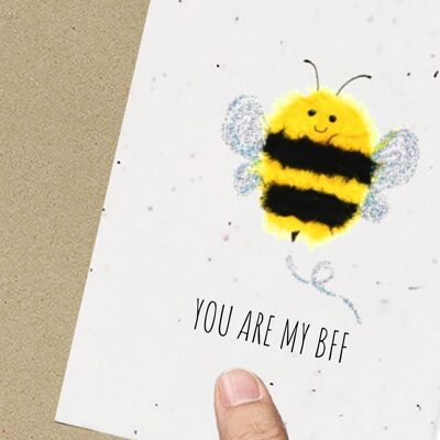 BFF Friendship Card Eco-Friendly Seed