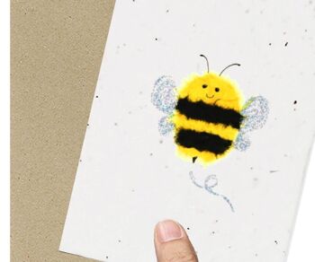 Carte ensemencée écologique Happy Bee 2