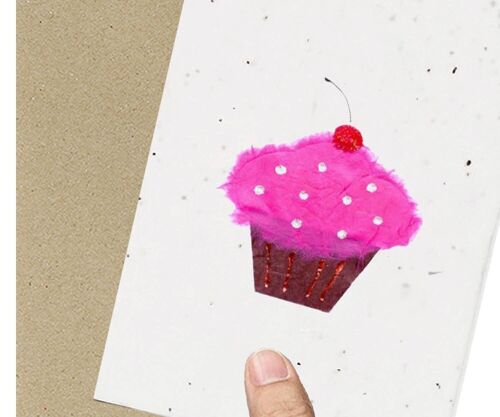 Cup Cake Eco-Friendly Seeded Card
