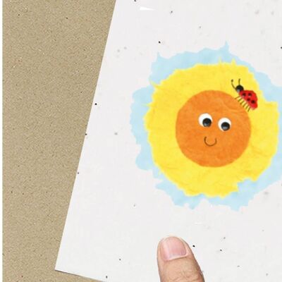 Happy Sun Eco-Friendly Seeded Card