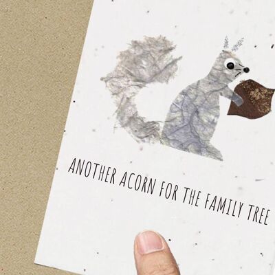 New Baby Squirrel Card