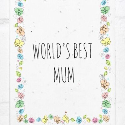 Worlds Best Mum Mom Eco-Friendly Plantable Seed