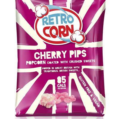 Retrocorn Cherry Pips Popcorn Snack Pack