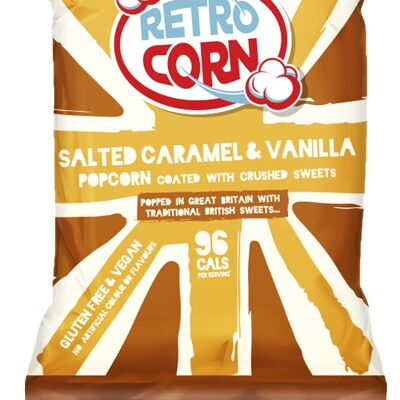 Retrocorn Salted Caramel and Vanilla Popcorn Sharing Pack