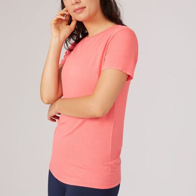 Raise Your Energy Bamboo T-Shirt, Coral