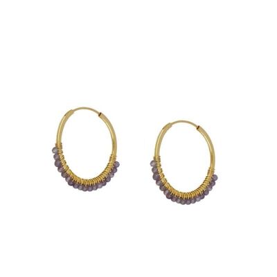 BOUCLES D'OREILLES AMÉTHYSTE