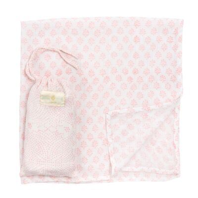 Little Bouti Muslin & Bag - Jaipur Pink - Large