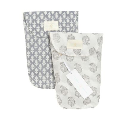Pair of Nappy Pouches - Elephant Grey