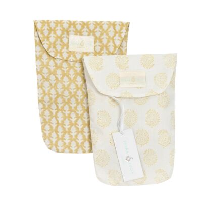 Pair of Nappy Pouches - Jodphur Sand