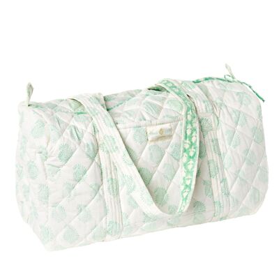 Small Paisley Print Travel Bag - Goa Green