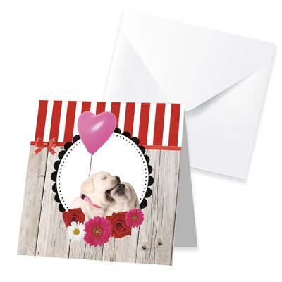 GESCHENKKARTEN HEARTS BLANCO QUATRO: "Dog's Heart"