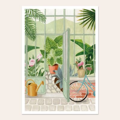 Winter garden poster