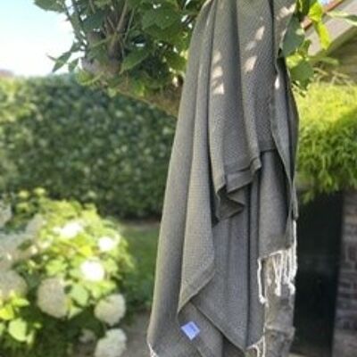 Hammam towel Honeycomb - Moss Green - 100x200cm