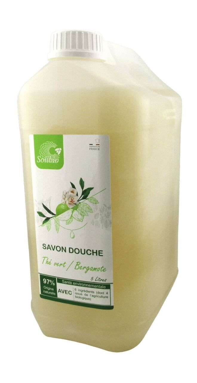 Jabón de ducha de té verde y bergamota 5L