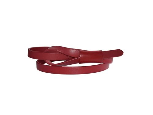 Ceinture avec pochon - ROUGE CERISE-110cm