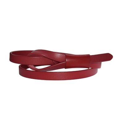 Belt with pouch - CHERRY RED-110cm