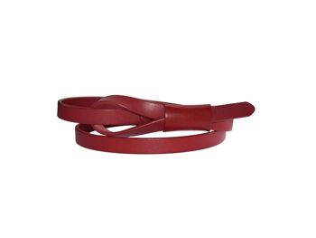 Ceinture avec pochon - ROUGE CERISE-110cm 1